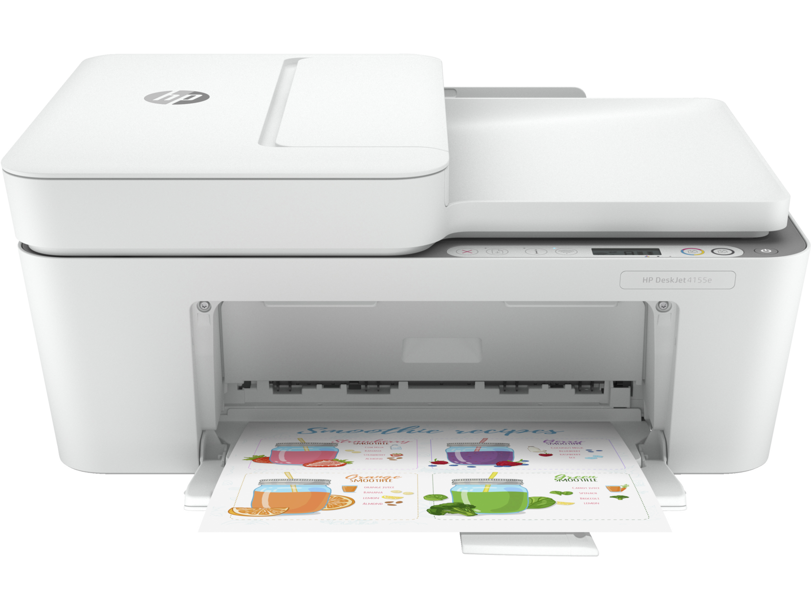 HP DeskJet 4155e All-in-One Inkjet Printer, Color Mobile Print, Copy, Scan, Send - image 1 of 7