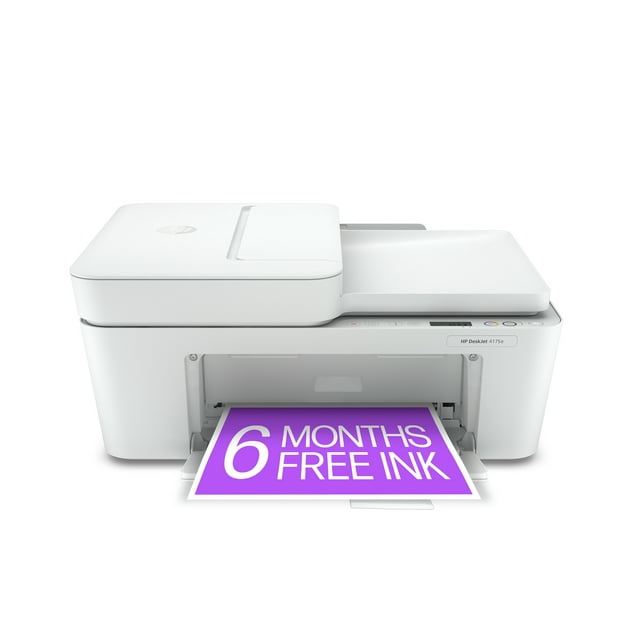 HP DeskJet 4175e Wireless Color All-in-One Inkjet Printer with 6 months Instant Ink included with HP+
