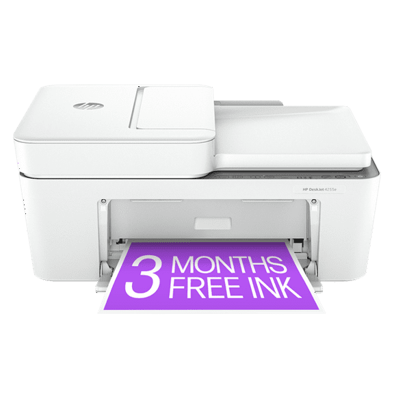 HP DeskJet 4255e All-in-One Printer with 3 Months of Instant Ink for free with HP+
