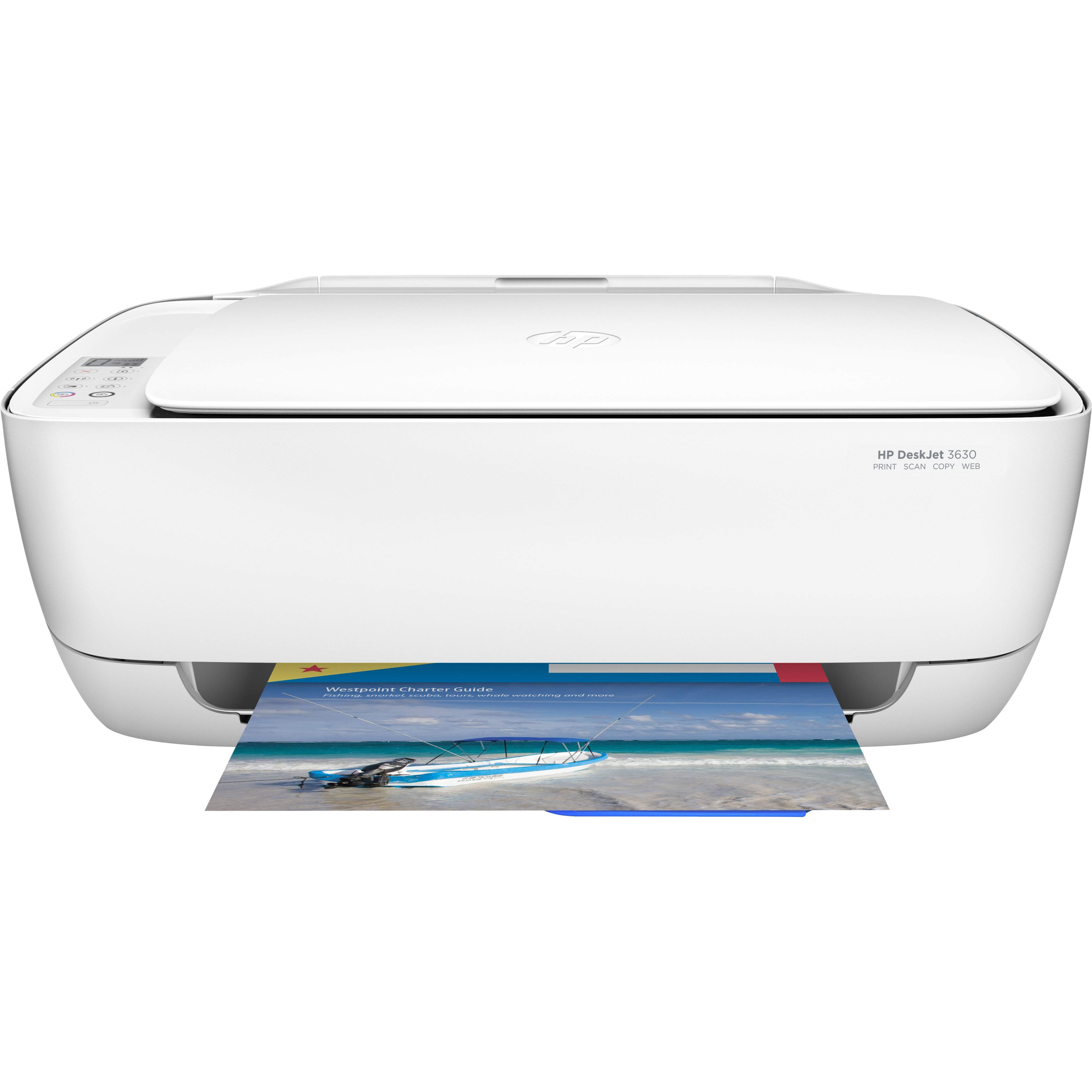 HP Deskjet 3630 Wireless Inkjet Multifunction Printer, Color 
