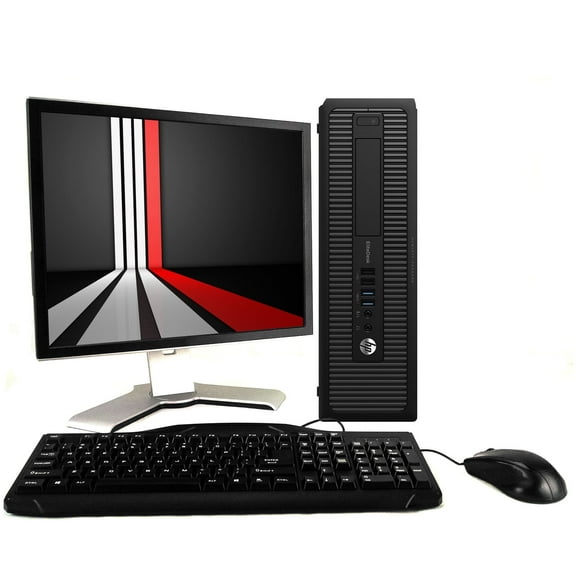 Restored HP Desktop Computer 800G1 Intel Core I5,16GB RAM,500GB HDD, Windows 10 Home, Keyboard and Mouse includes 19in Monitor