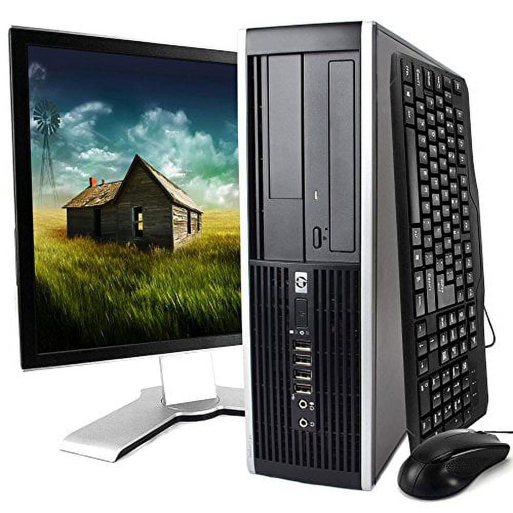 HP Desktop Computer, Core 2 Duo 3.0 GHz Processor, 4GB, 160GB, DVD, WiFi Adapter, Windows 10, 19in LCD Monitor Included (Bran HP Desktop Computer, Core 2 Duo 3.0 GHz Processor, 4GB, 160GB, DVD, WiFi Adapter, Windows 10, 19in LCD Monitor Included (Bran