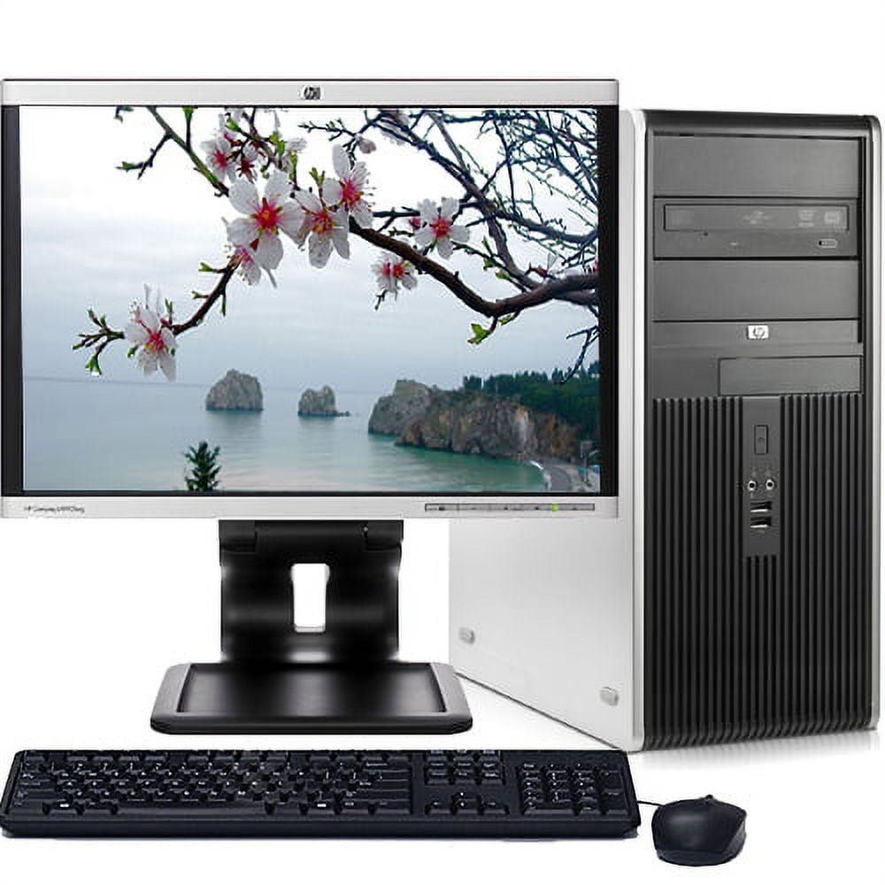 HP Desktop Computer Tower Windows 10 Intel 2.13GHz Processor 4GB RAM
