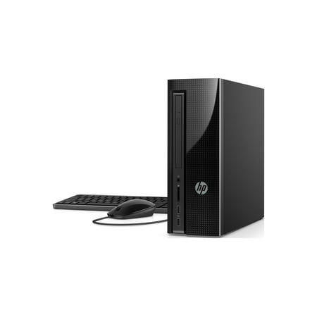 HP Slim 270-p033w Desktop Tower, Intel Celeron G3930 Processor, 4GB Memory, 500GB Hard Drive, Keyboard and Mouse, Windows 10