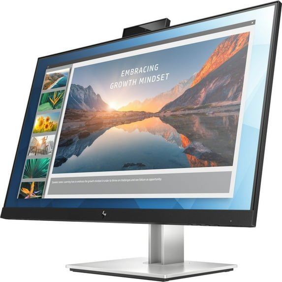 HP E24d G4 24" Class Webcam Full HD LCD Monitor, 16:9, Black