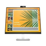 HP E27d G4 27" WQHD LED LCD Monitor - 16:9 - Black, Silver - 27" Class - in-Plane Switching (IPS) Technology - 2560 x 1440-300 Nit - 5 ms - 75 Hz Refresh Rate - HDMI - DisplayPort - 6PA56A4