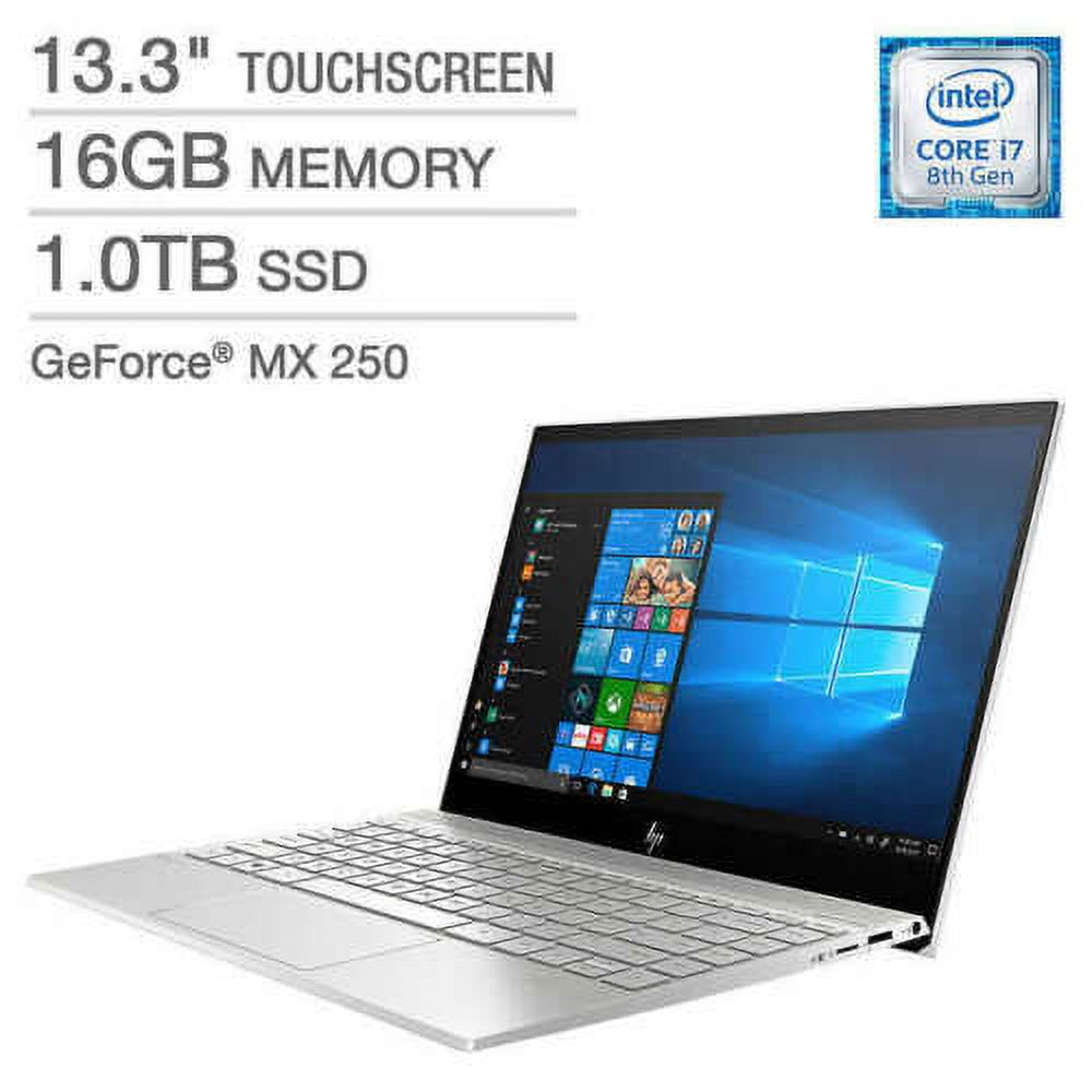 HP ENVY 13 Touchscreen Laptop - Intel Core i7 - GeForce MX250 - 4K Ultra HD Notebook Touch Screen 13-aq0045cl 13.3" Touch Screen 16GB Memory 1TB SSD MX 250 - image 1 of 2