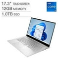 thumbnail image 1 of HP ENVY 17.3" Touch-Screen Laptop - Intel Core i7-1255U, 12GB Memory, 1TB SSD, Backlit Keyboard, Windows 11 Home - Natural Silver Notebook - 17-ch2035cl, 1 of 4