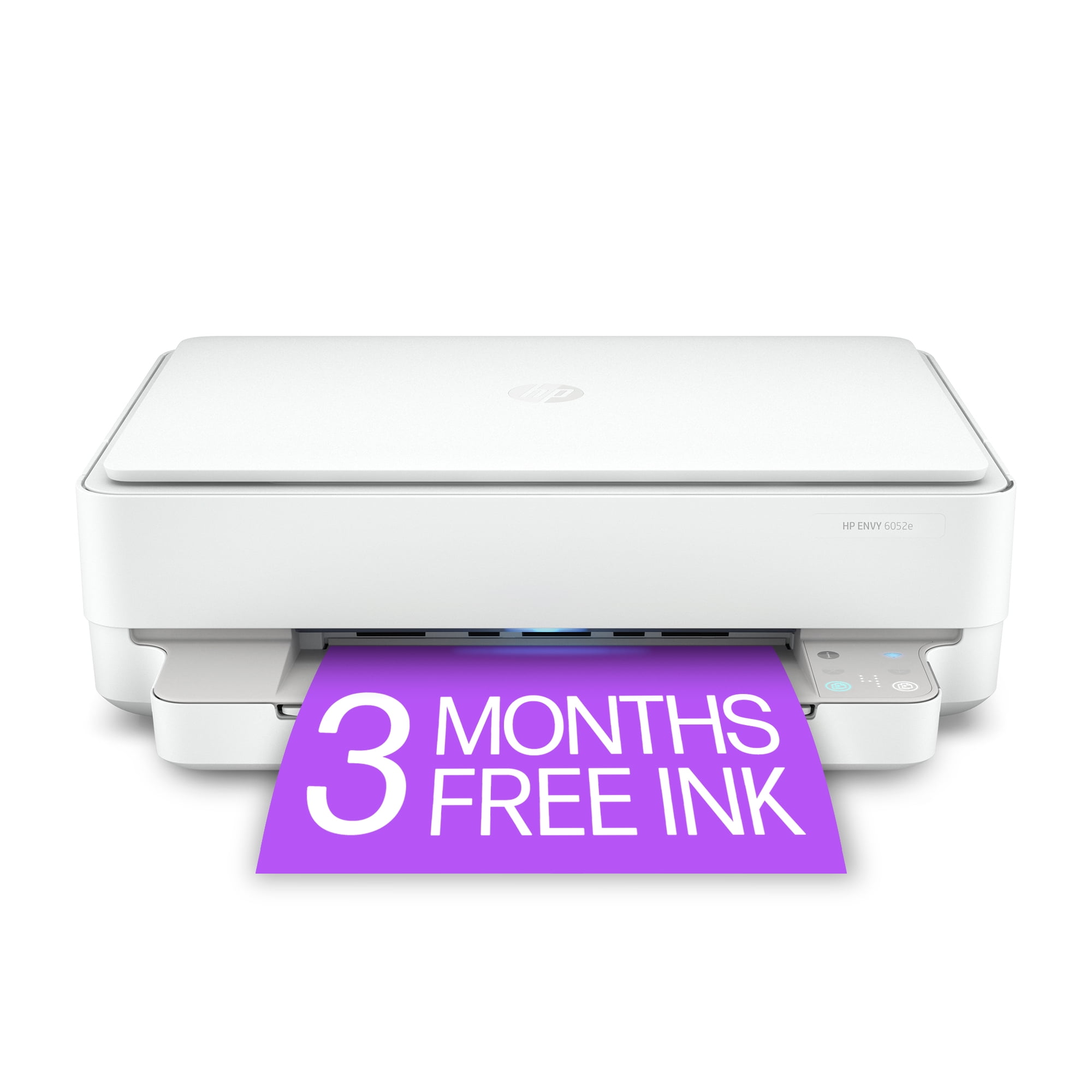 6052e All-in-One Wireless Color Inkjet Printer with 3 Months Instant Included with HP+ -
