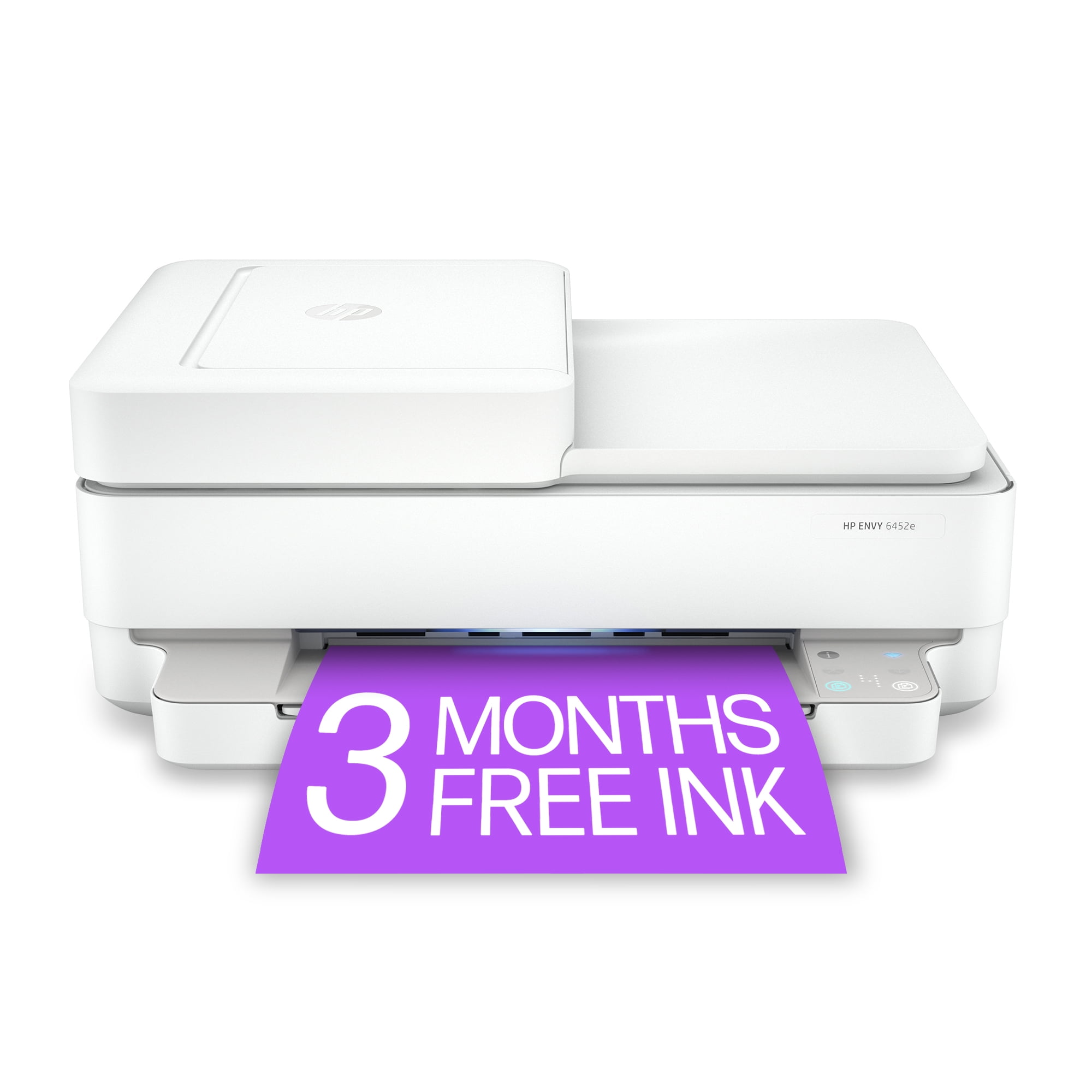 HP ENVY 6452e Wireless Color Inkjet Printer with 3 Months Instant Ink Included with - Walmart.com