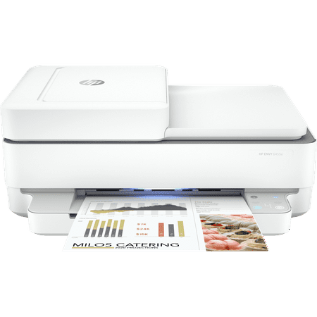 HP - ENVY 6455e Wireless All-In-One Inkjet Printer with 3 months of Instant Ink Included with HP+ - White