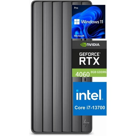 HP ENVY Desktop ,Intel Core i7-13700,32GB RAM,2TB SSD + 2TB HDD,GeForce RTX 4060 8GB GDDR6,,Windows 11 Pro Black