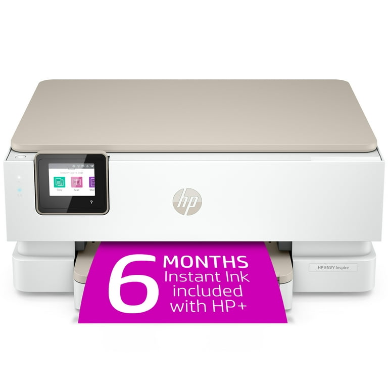 HP Inspire 7252e Wireless Color All-in-One Inkjet Printer with 6 months Instant Included with HP+ - Walmart.com