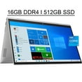thumbnail image 1 of HP ENVY X360 15 2-in-1 Laptop 15.6" FHD IPS Touchscreen 11th Gen Intel Quad-Core i5-1135G7 16GB DDR4 512GB SSD Intel Iris Xe Graphics Backlit Keyboard Fingerprint Reader HDMI USB-C WiFi6 Win10 Silver, 1 of 6