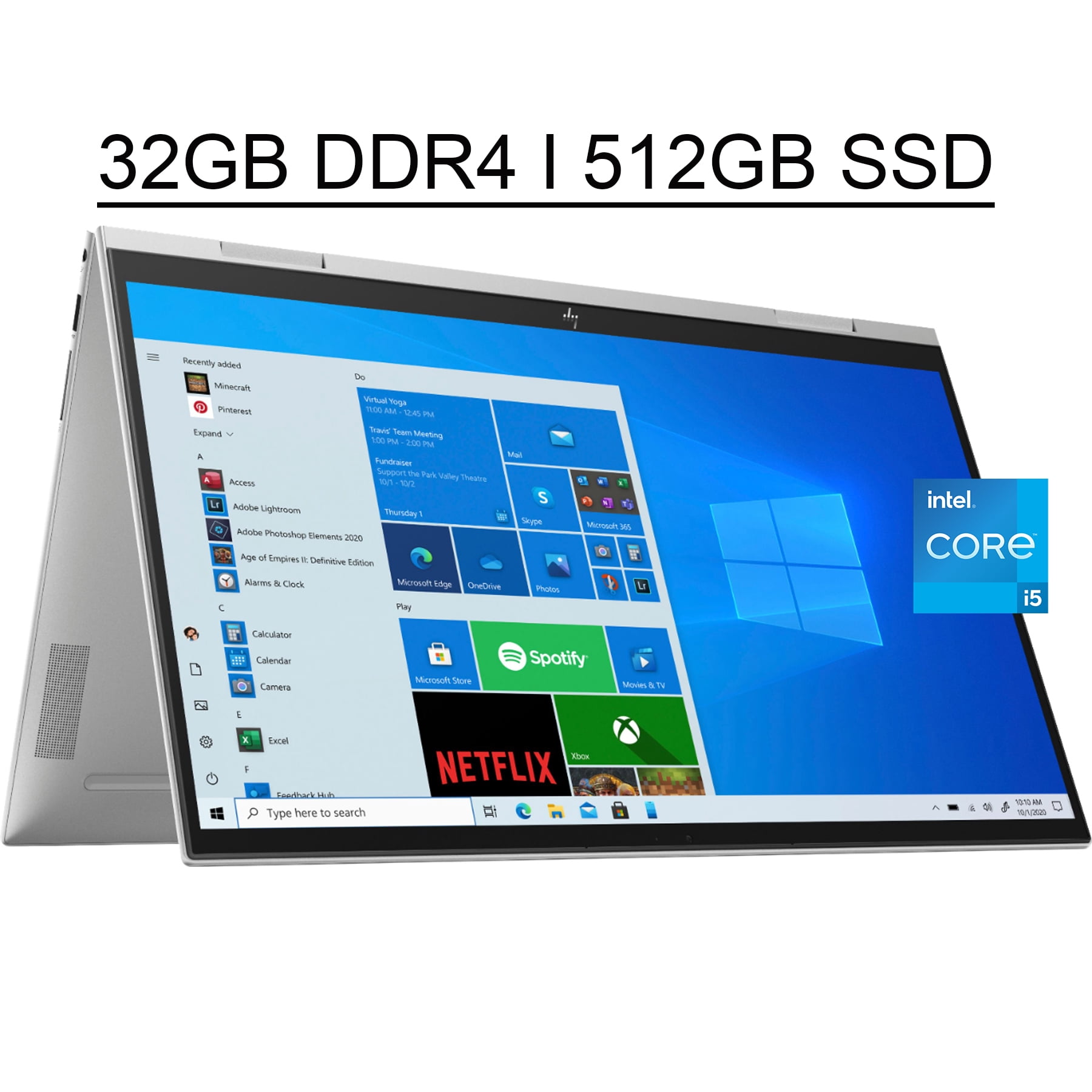 HP ENVY X360 15 Touch 2-in-1 Laptop, 15.6