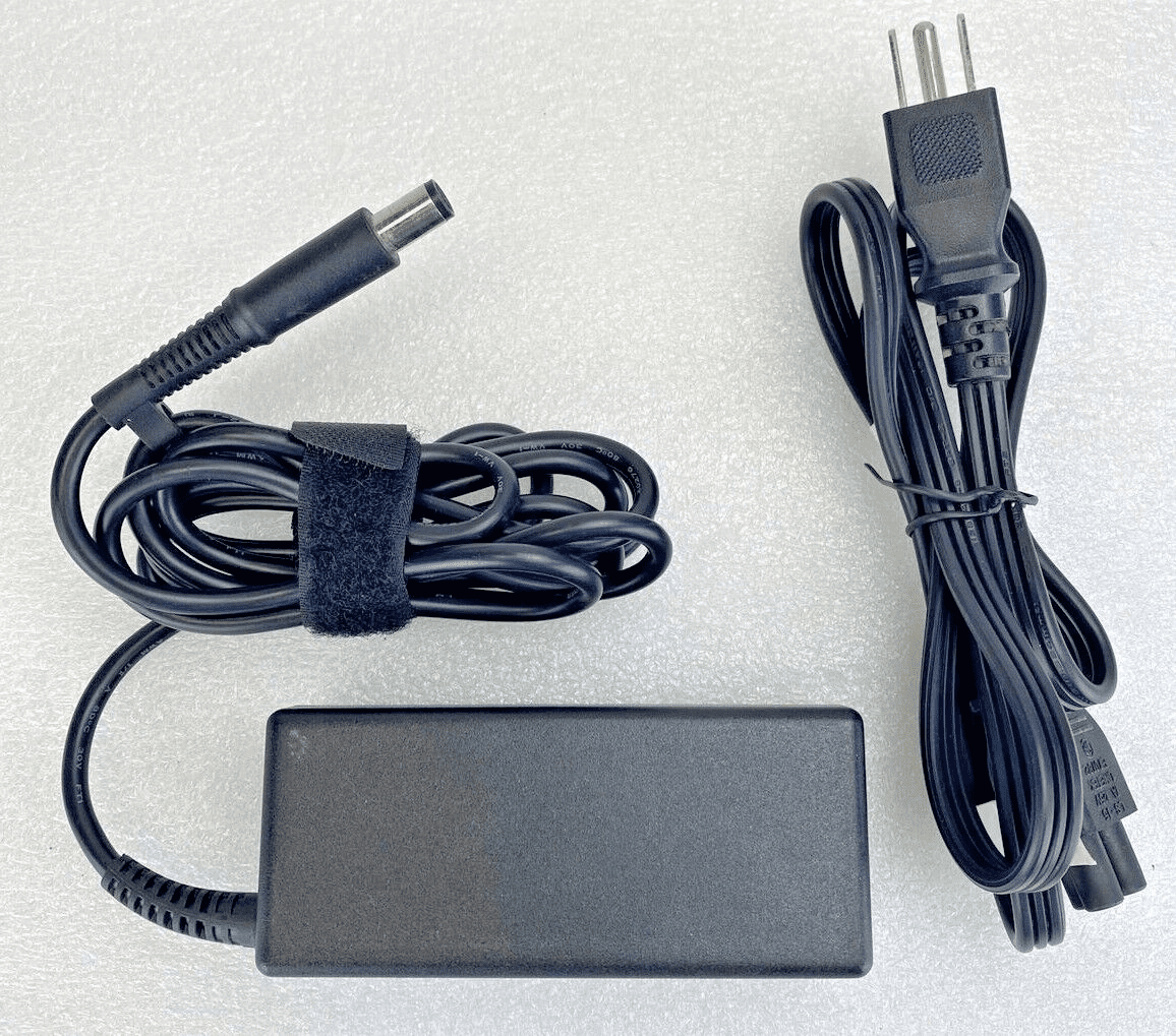 HP Laptop Charger, Black, 65W, Compatible with 709985-001 and