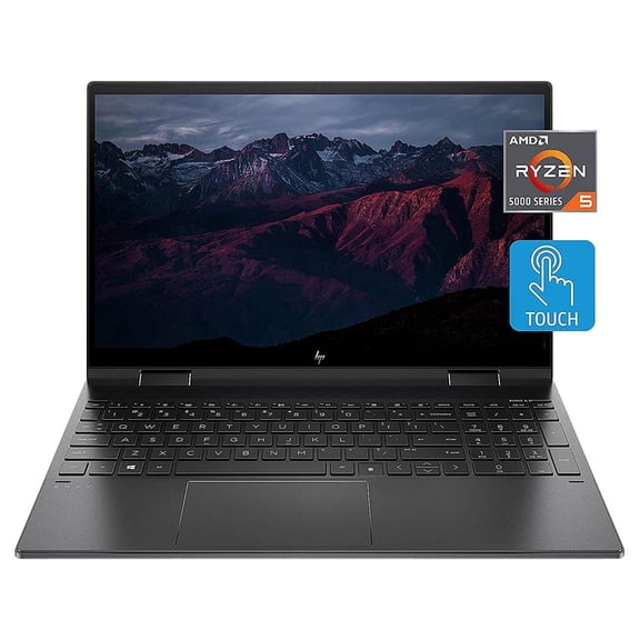 HP ENVY x360 15.6" Full HD Touchscreen 2-in-1 Laptop, AMD Ryzen 5 5500U, 512GB SSD, Windows 10 Home, 15-ee1010nr