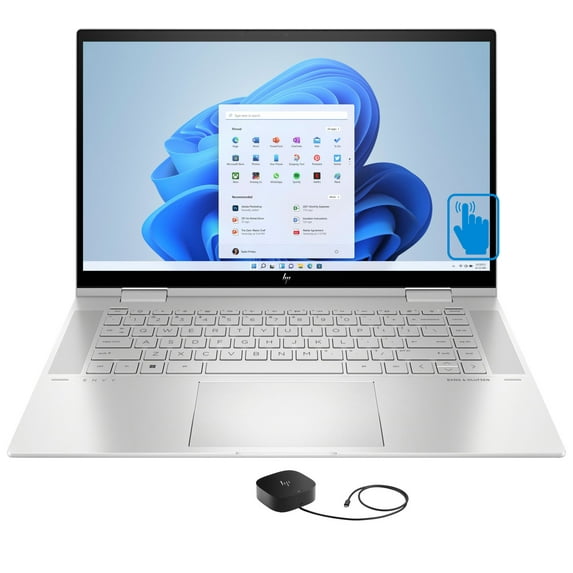 HP ENVY x360 15t-ew000 Home/Business 2-in-1 Laptop (Intel i7-1255U 10-Core, 15.6in 60Hz Touch Full HD (1920x1080), Intel Iris Xe, 32GB RAM, 512GB PCIe SSD, Win 11 Pro)