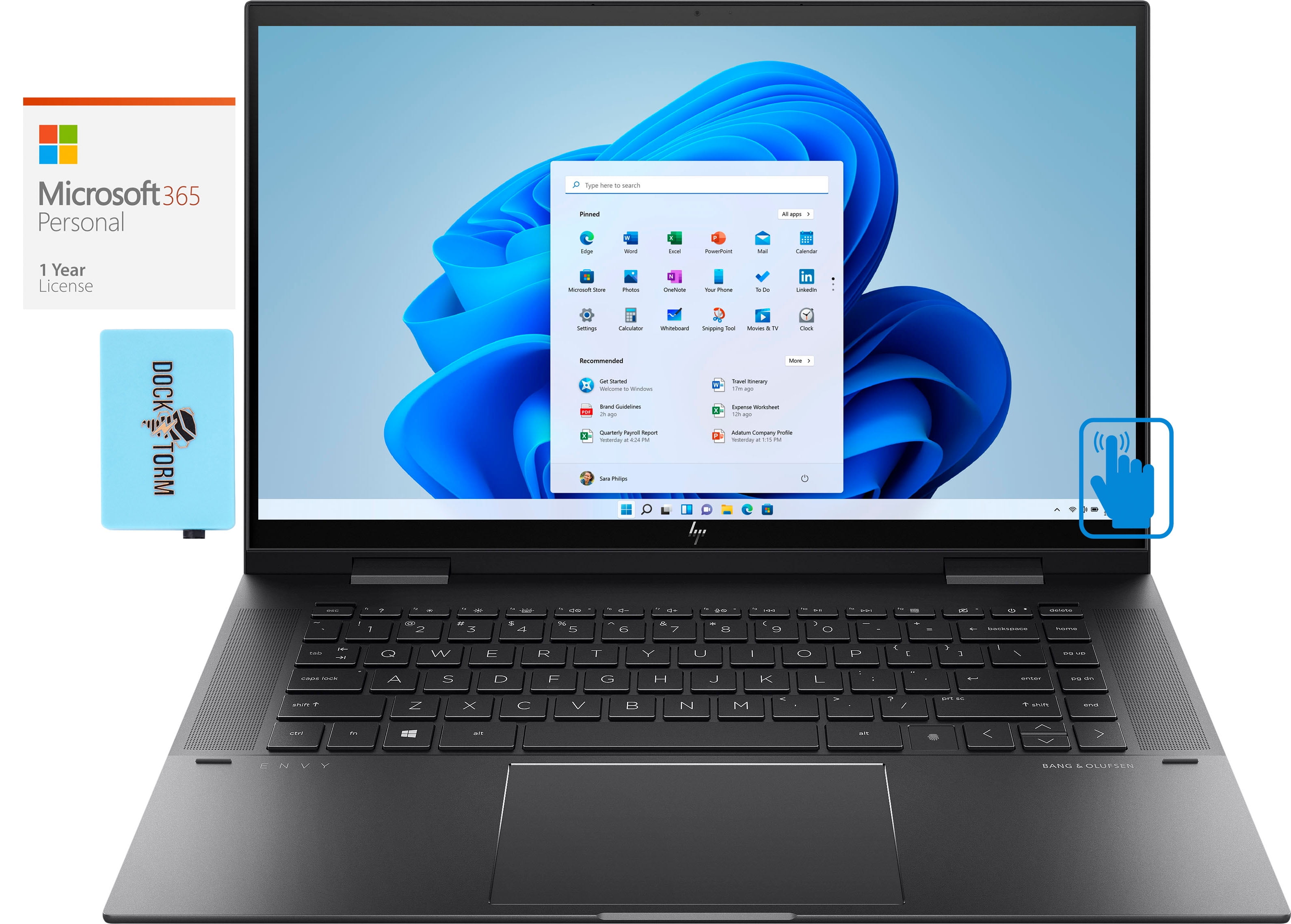 HP ENVY x360 Home & Business 2-in-1 Laptop (AMD Ryzen 7 5700U 8