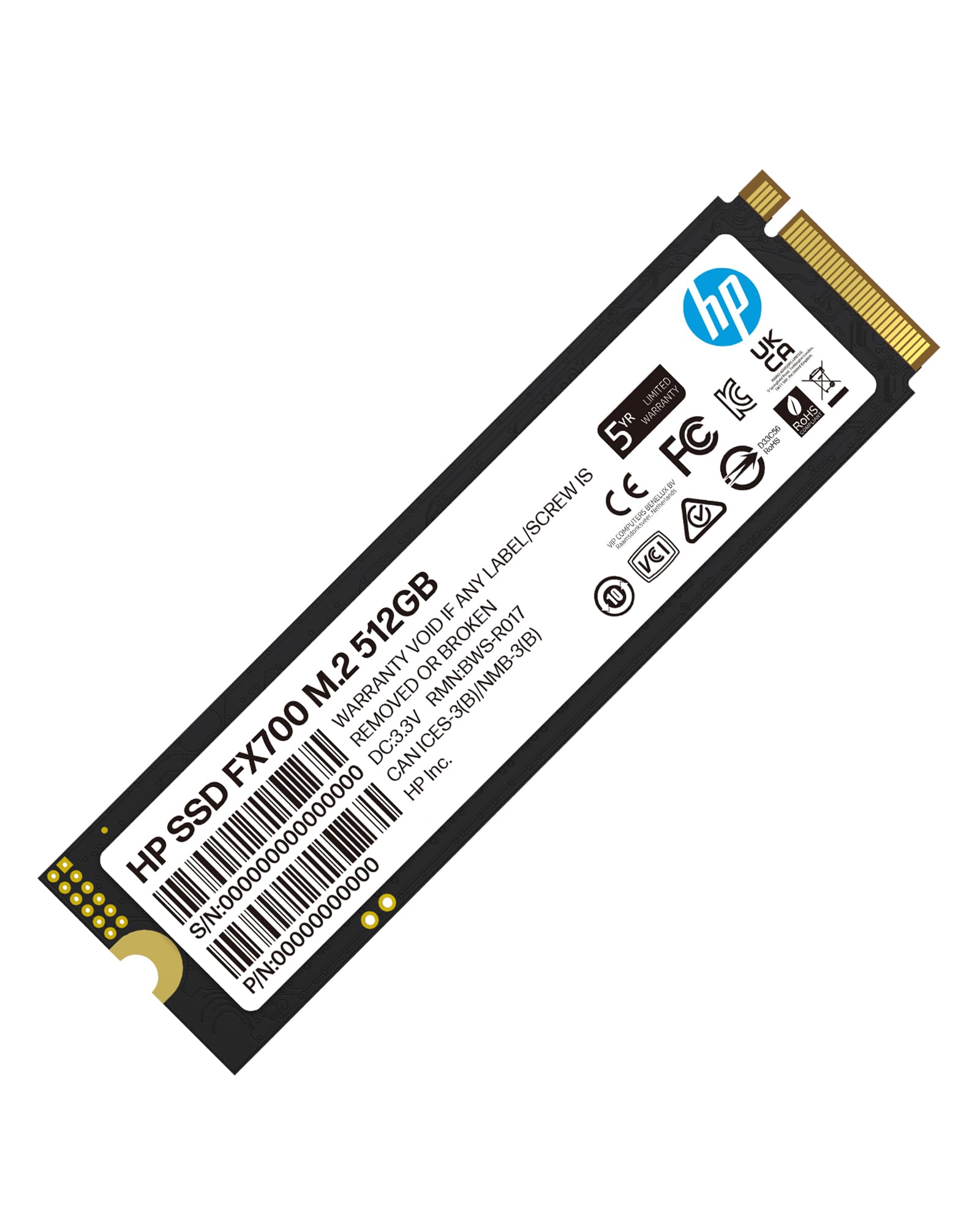HP EX900 M.2 250GB PCIe 3.0 x4 NVMe 3D TLC NAND Internal Solid State
