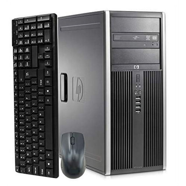 HP Elite 8300 Tower Computer Desktop PC, Intel Core i5 3.20GHz Processor, 16GB Ram, 128GB M.2 SSD, 3TB Hard Drive, Wireless Keyboard & Mouse, WiFi | Bluetooth, DVD Drive, Windows 10 (used)