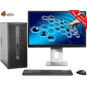 HP Elite/Pro G2 Desktop Tower Computer, Intel Core i5 6th Gen. Processor, 16GB DDR4 Ram, 256GB M.2 SSD, 500GB HDD, New 24 inch LCD, Keyboard and Mouse, Wi-Fi, Windows 10 Pro PC