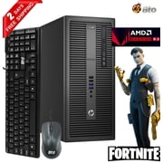 HP Elite/Pro G2 Gaming Computer Tower Desktop PC, Intel Core i5 6th Gen. Processor, 8GB DDR4 Ram, 500GB HDD, AMD Radeon RX 550 Phoenix 4GB DDR5, WiFi Windows 10