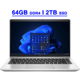 thumbnail image 1 of HP EliteBook 640 G9 Premium Business Laptop 14" FHD IPS Anti-glare Intel 10-Core i5-1235U Processor 64GB DDR4 2TB SSD Backlit Fingerprint USB4 Long Battery Life Win10Pro Silver, 1 of 6