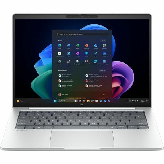 HP EliteBook 8 G1i 14" Touchscreen Notebook, WUXGA, Intel Core Ultra 7 268V, vPro Technology, 32 GB, 512 GB SSD, English Keyboard, Glacier Silver Aluminum