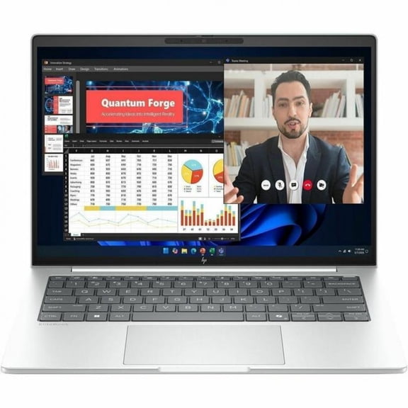 HP EliteBook 8 G2i 14" Copilot+ PC Notebook - WUXGA - Intel Core Ultra 7 Series 3 355 - 16 GB - 512 GB SSD - English Keyboard - Glacier Silver Aluminum - Intel Chip - 1920 x 1200 - Windows 11 Pro -...