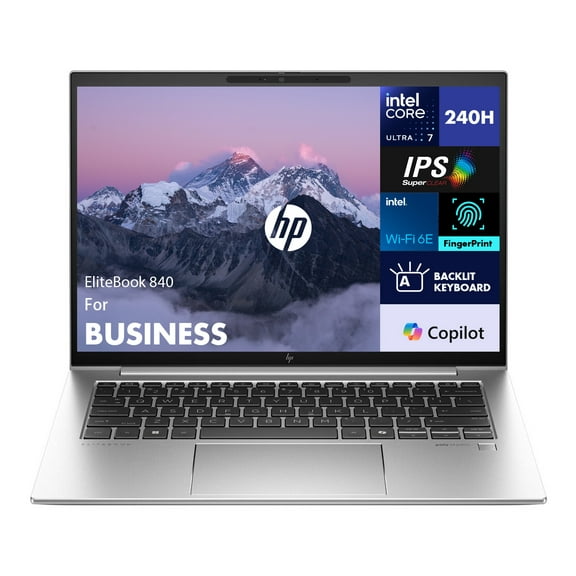 HP EliteBook 840 Business Laptop 14.0in IPS WUXGA Display (Intel Ultra 7 155U, 32GB DDR5, 1TB PCIe SSD, Intel Graphics, Backlit KB, Fingerprint, 2 Thunderbolt 4, WiFi 6E, Webcam, Win 11 Pro)