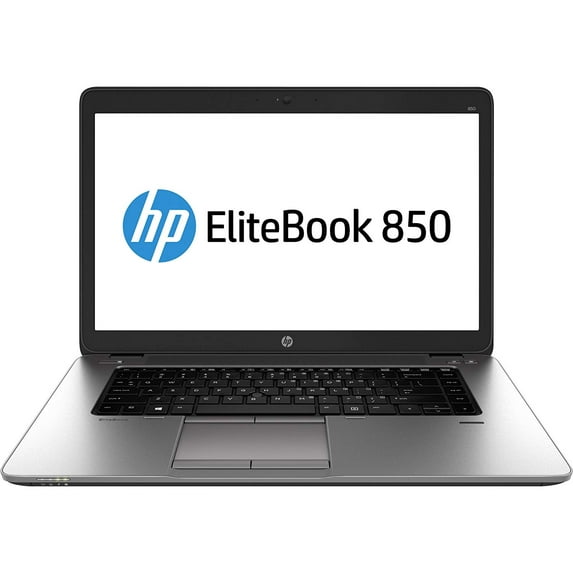 Pre-Owned HP EliteBook 850G2 Laptop Computer, 2.90 GHz Intel i5 Dual Core Gen 5, DDR3 RAM, SSD Hard Drive, Windows 10 Home 64Bit, 15" Screen
