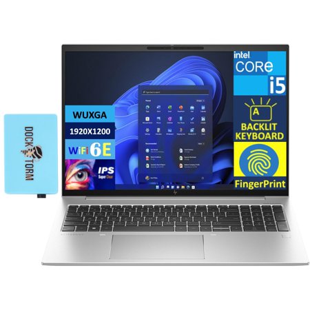 HP EliteBook 860 G10 Business Laptop 16.0" FHD+ Display, 13th Gen Intel i5-1335U (Beat i7-1255U), 16GB DDR5, 1TB SSD, Fingerprint, Backlit KYB, 2 Thunderbolt 4, Win 11 Pro w/Dockztorm USB Hub