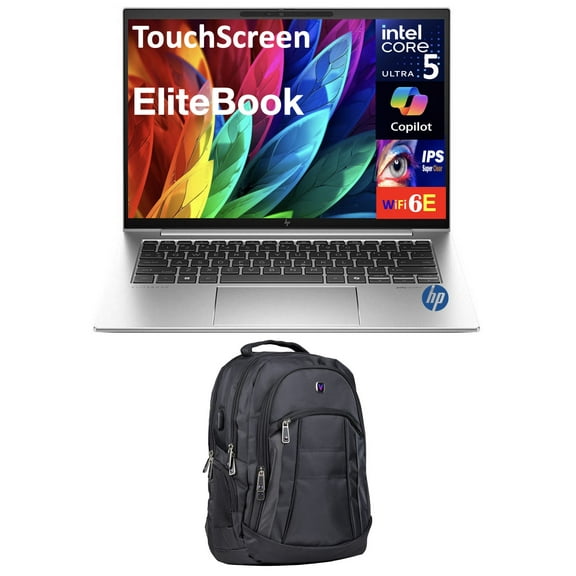 HP EliteBook 840 Copilot +Business Laptop 14.0in Touchscreen IPS FHD+ Display (Intel Ultra 5 125U, 64GB DDR5, 4TB PCIe SSD, 2 Thunderbolt 4, WiFi 6E, Webcam, Win 11 Pro) w/Premium Backpack
