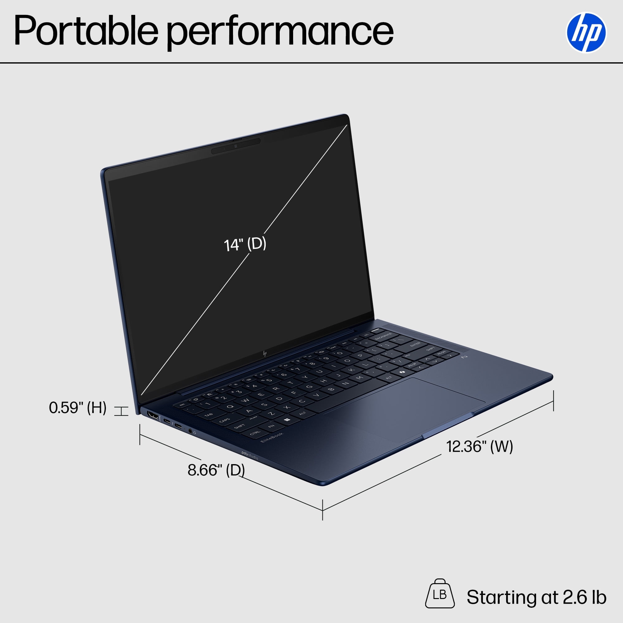 Windowsノート本体 HP EliteBook X G1i 14 AI Ultra7/32G/512G HP EliteBook Ultra G1i 14