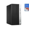 thumbnail image 1 of HP EliteDesk 705 G4 Desktop Tower Computer, AMD A10-9700, 8GB RAM, 1TB SSD, Windows 10, Black, A10-81nP, 1 of 5