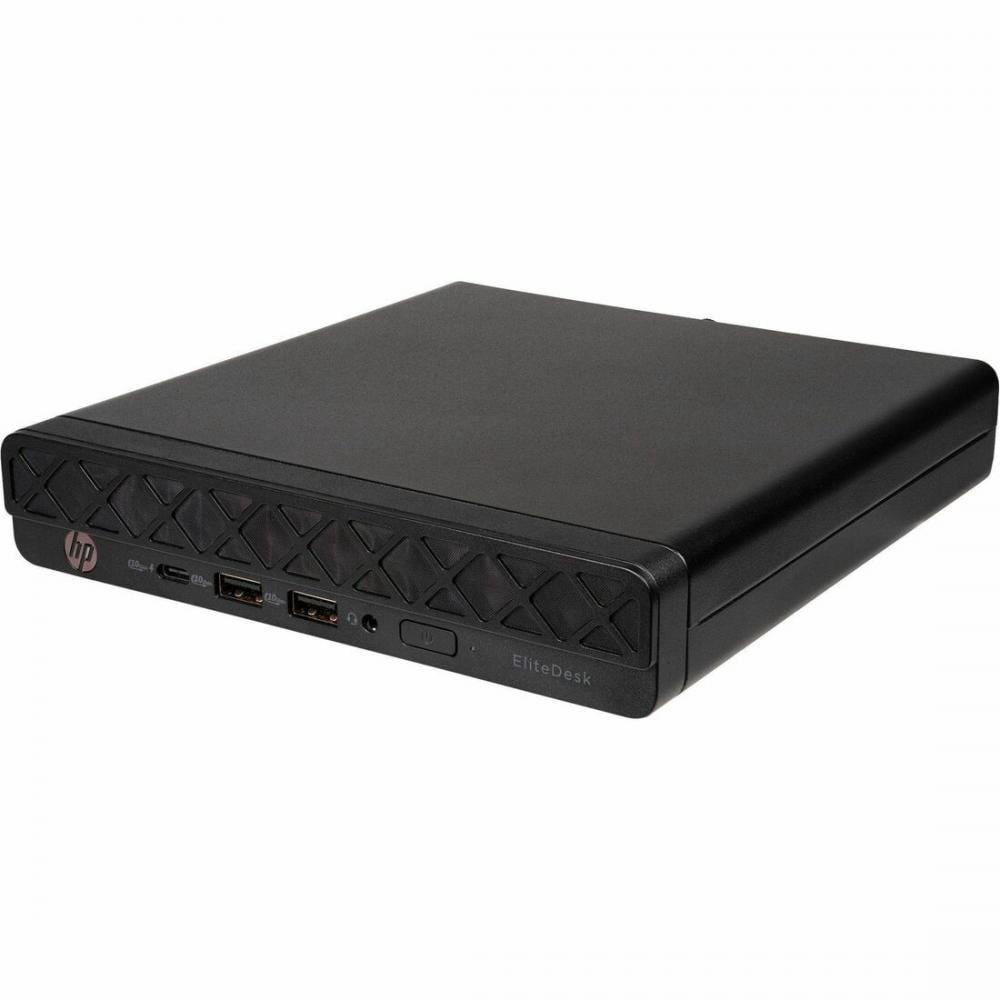 HP EliteDesk 8 G1a Desktop Computer - AMD Ryzen 5 220 - 16 GB - 256 GB PCI Express NVMe SSD - Mini PC - Jack Black - AMD Chip - Windows 11 Pro - AMD Radeon 740M Graphics DDR5 SDRAM - Wi-Fi 6 (IEEE ...