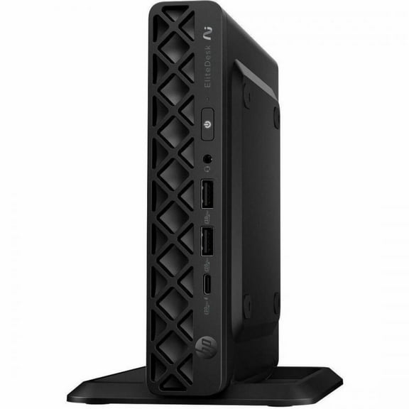 HP EliteDesk 8 G1a Desktop Computer - AMD Ryzen AI 7 350 - 64 GB - 1 TB PCI Express NVMe SSD - Mini PC - Jack Black - AMD Chip - Windows 11 Pro - AMD Radeon 860M Graphics DDR5 SDRAM - Wi-Fi 6E (IEE...