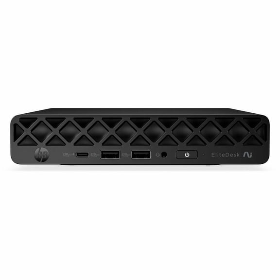 HP EliteDesk 8 G2i Desktop Computer, Intel Core Ultra 7 Series 3 356H, 32 GB, 512 GB PCI Express NVMe 5.0 SSD, Mini PC, Jack Black