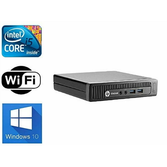 HP EliteDesk 800 G1 Desktop Mini Business PC Intel Quad-Core i5-4570T (2.90GHz) 8GB RAM 500GB HDD Windows 10 Pro 64-Bit WiFi