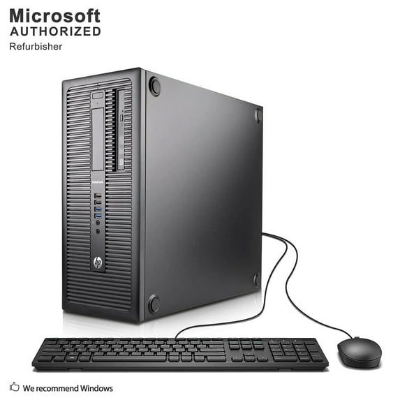 Pre-Owned HP EliteDesk 800 G1 Tower, Intel Quad Core i7-4770 up to 3.9 GHz, 12G DDR3 RAM, 512G SSD, Bluetooth, WiFi, DVDRW, Windows 10 Pro 64 Bit (EN, FR, ES) Used Grade A