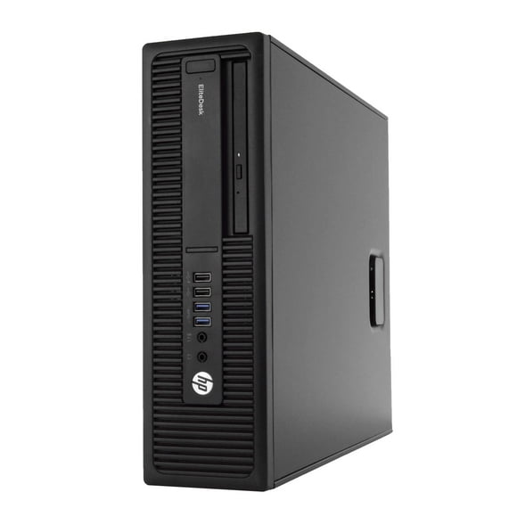 HP EliteDesk 800 G2 Desktop Tower Computer, Intel Core i5, 4GB RAM, 500GB HD, DVD-ROM, Windows 10 Home, Black