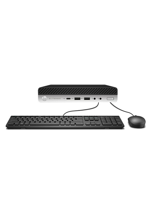 HP EliteDesk 800 G3 Micro Desktop Intel Core i5-6500T 2.5GHz 16GB RAM 512GB SSD Keyboard and Mouse Wi-Fi Windows 10 Pro PC