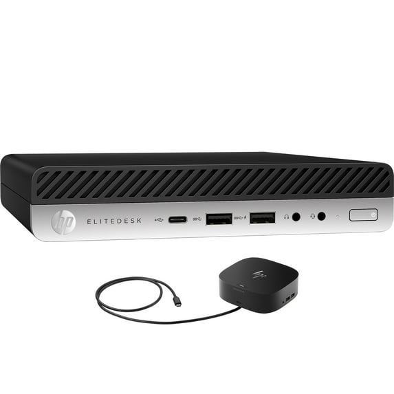 HP EliteDesk 800 G4 Home/Business Mini Desktop (Intel i5-8600 6-Core, Intel UHD 630, 16GB RAM, 4TB PCIe SSD, Wifi, Bluetooth, Display Port, Win 11 Pro) with G2 Universal Dock