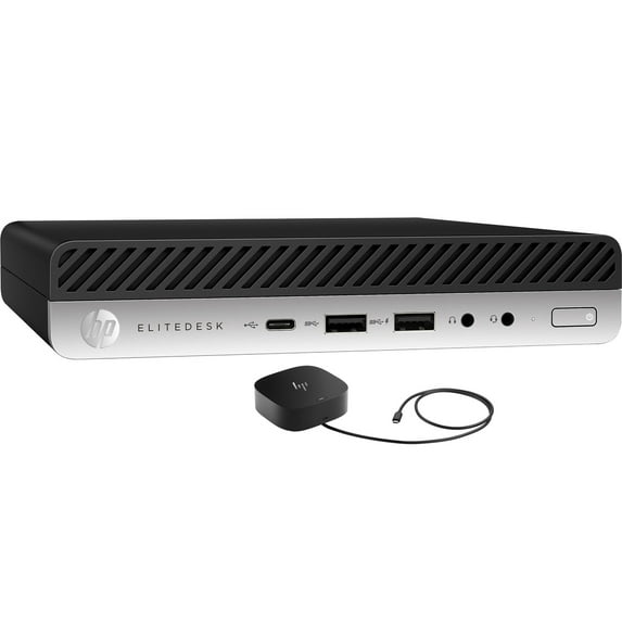 HP EliteDesk 800 G4 Home/Business Mini Desktop (Intel i5-8600 6-Core, Intel UHD 630, 64GB RAM, 2x8TB PCIe SSD (16TB), Wifi, Bluetooth, Win 11 Pro) with G5 Essential Dock