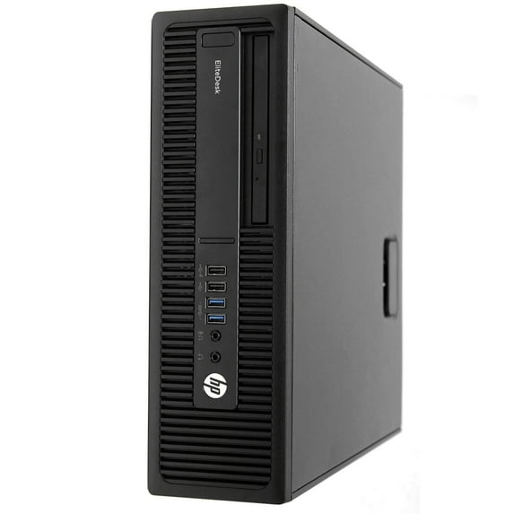 Pre-Owned HP EliteDesk 800G1 Desktop Computer PC, Intel Quad-Core i5, 2TB HDD, 16GB DDR3 RAM, Windows 10 Home, DVD, WIFI (Used )