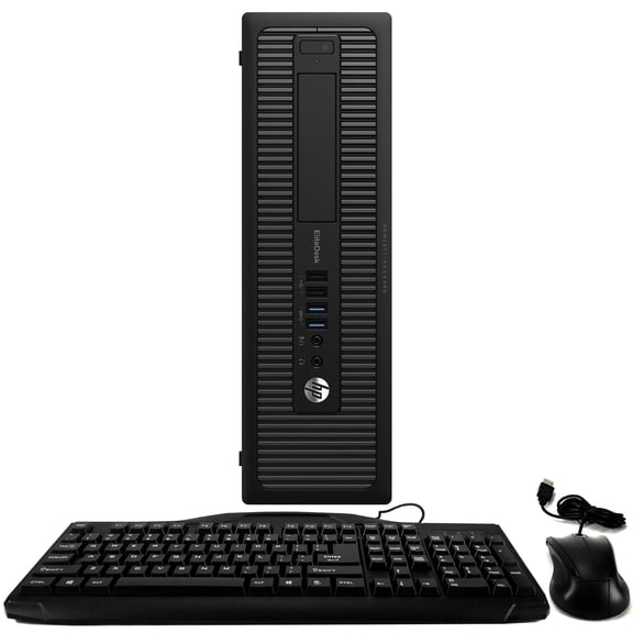 Pre-Owned HP EliteDesk 800G1 Desktop Computer PC, Intel Quad-Core i5, 2TB HDD, 16GB DDR3 RAM, Windows 10 Pro, DVD, WIFI, USB Keyboard and Mouse (Used )