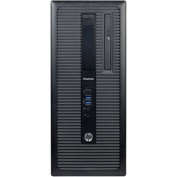 Pre-Owned HP EliteDesk 800G1 Desktop Computer PC, Intel Quad-Core i5, 2TB HDD, 8GB DDR3 RAM, Windows 10 Pro, DVW, WIFI (Used )