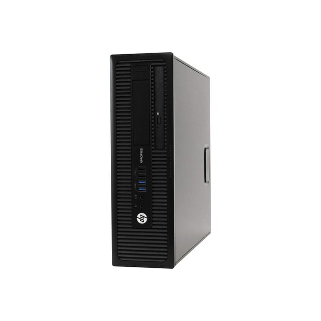 Pre-Owned HP EliteDesk 800 G1 - SFF - Core i7 up to - RAM 4 GB - HDD 500 GB - DVD - HD Graphics - Gigabit Ethernet - Win 10 Pro - monitor: LCD 19"