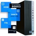 thumbnail image 1 of HP EliteDesk 800G3 Desktop Computer | Quad Intel i5 (3.2) | 32GB DDR4 RAM | 1TB SSD Solid State | Windows 10 Professional | Home or Office PC, 1 of 6